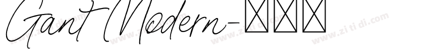 Gant Modern字体转换